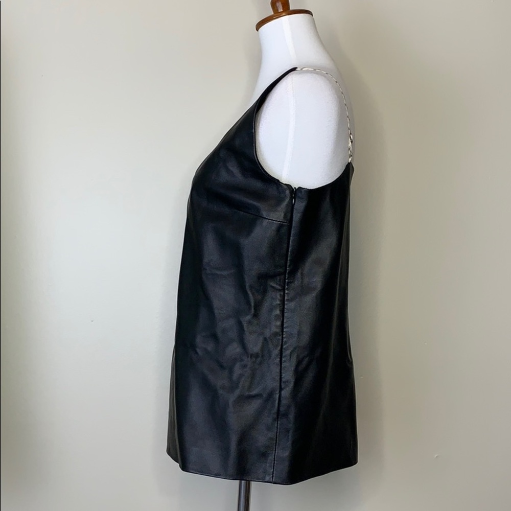MAISON MARTIN MARGIELA Black Strap Leather Tank Top 4 - Picture 3 of 15